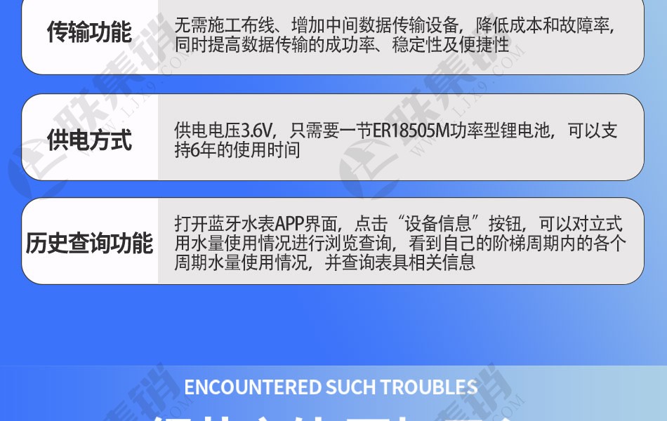 無線遠(yuǎn)傳藍(lán)牙智能水表